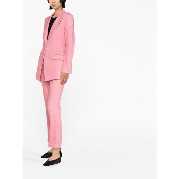 THEBE MAGUGU Bubblegum Pink Backless Single-Breasted Blazer Size XS - Picture 2 of 11